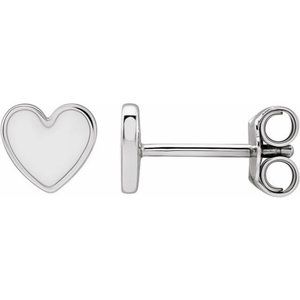 Gorgeous Sterling Silver Heart Earrings!